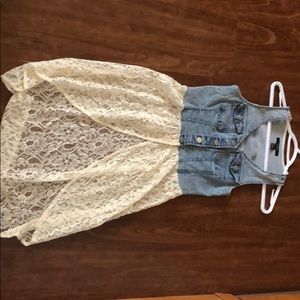 Lace/jean dress!